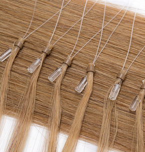 Extension à froid micro anneaux en cheveux 100% naturels - Blond foncé