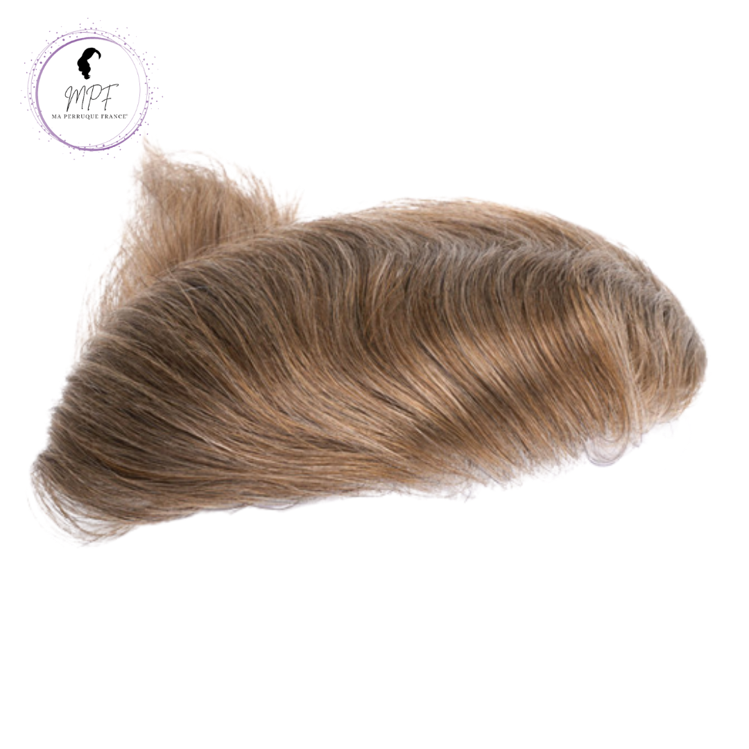 Complément capillaire frontal Homme - Blond Foncé 100% cheveux naturels