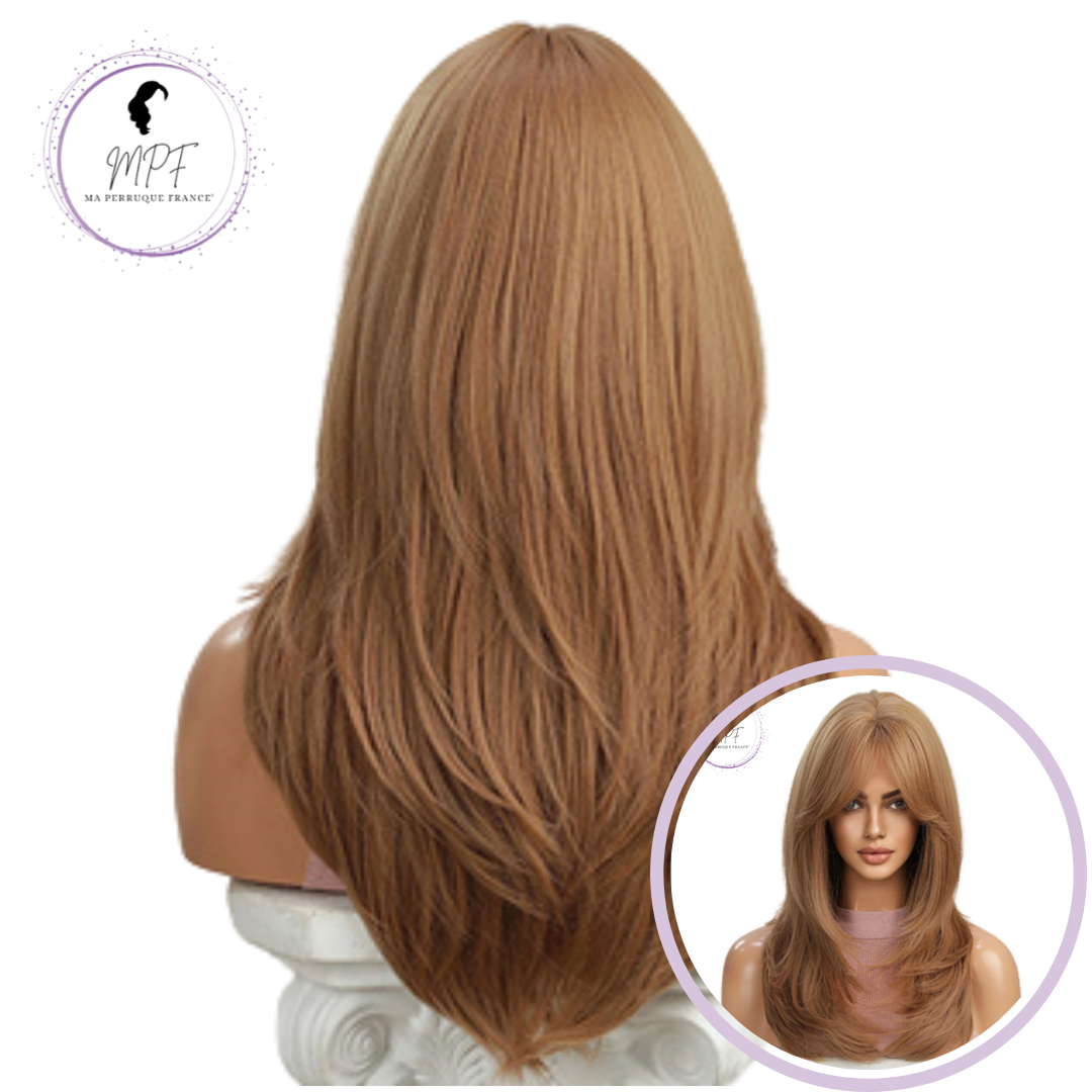 Perruque bob cheveux synthétiques