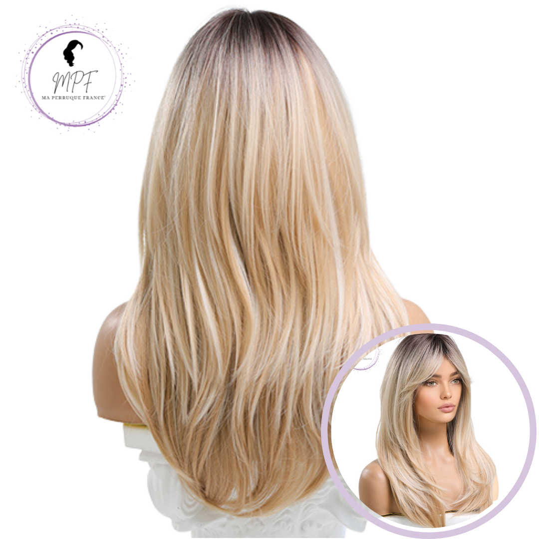 Perruque bob cheveux synthétiques