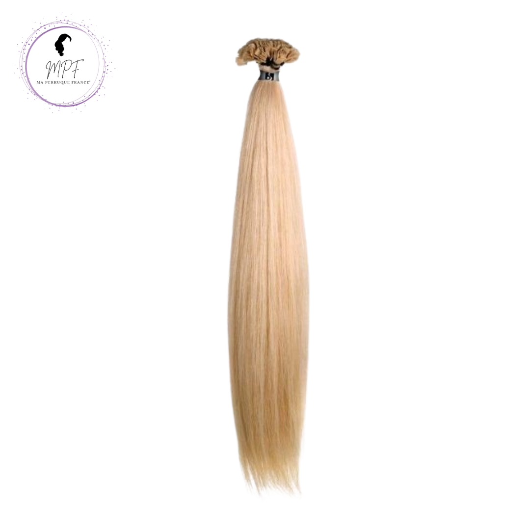 Extension à kératine en cheveux 100% naturels - Blond