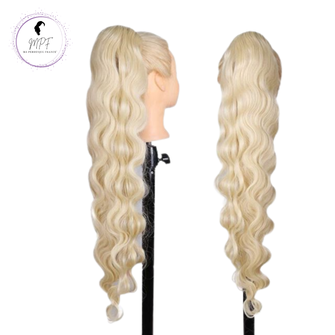 Extension ponytail synthétique ondulée Loose curl - Blonde