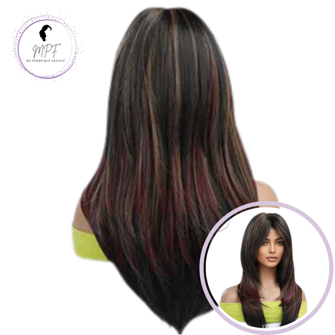 Perruque bob cheveux synthétiques
