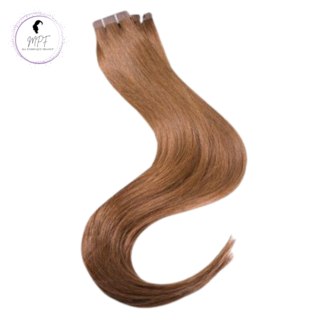 Extension adhésive en cheveux 100% naturels - Blond foncé