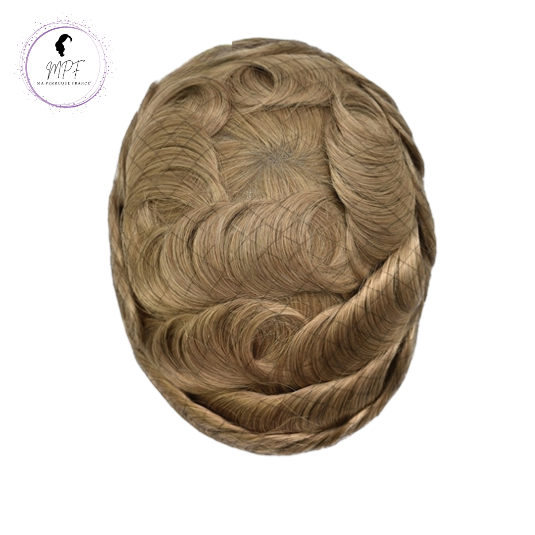 Complément capillaire Homme - Blond 100% cheveux naturels