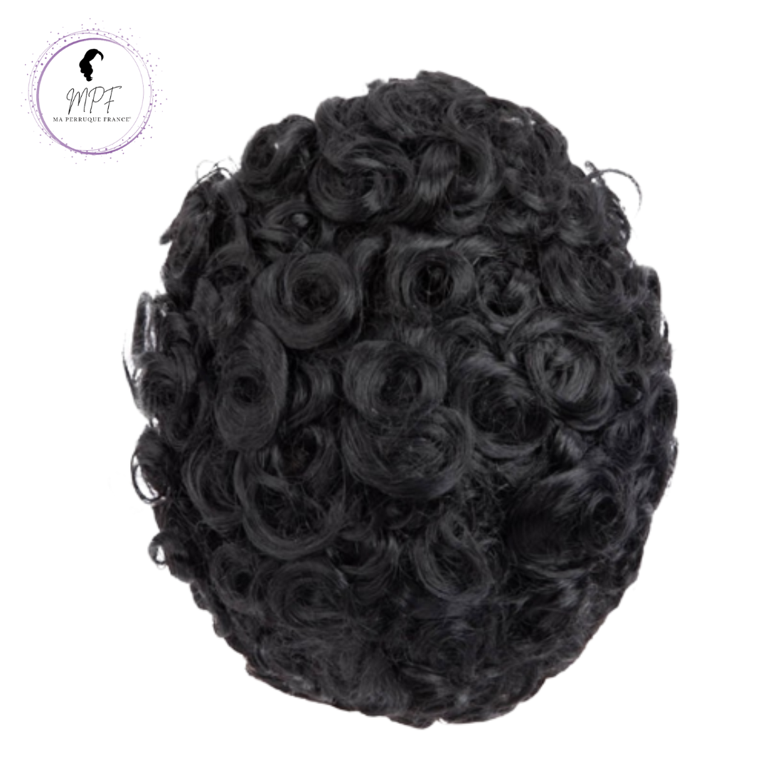 Complément capillaire Homme - Bouclé Noir