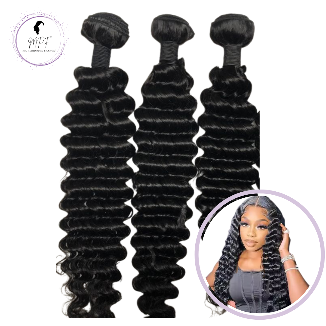Tissage Brésilien en cheveux naturels - Lisse Brun