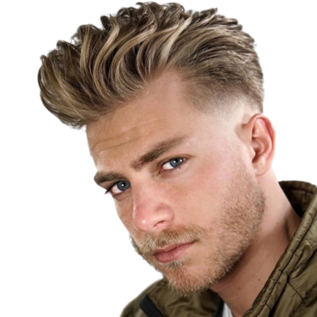 Complément capillaire Homme - Blond 100% cheveux naturels