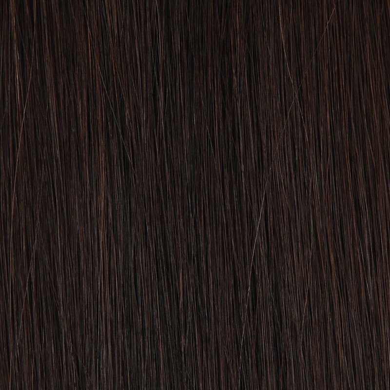 Extension à clips en cheveux 100% naturels - Brun