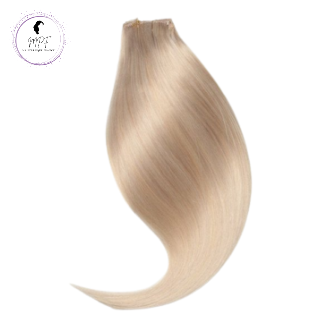 Copie de Extension à clips en cheveux 100% naturels - Blond platine 2