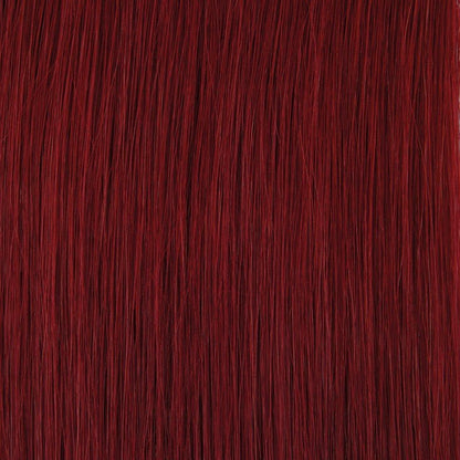 Extension à clips en cheveux 100% naturels - Rouge